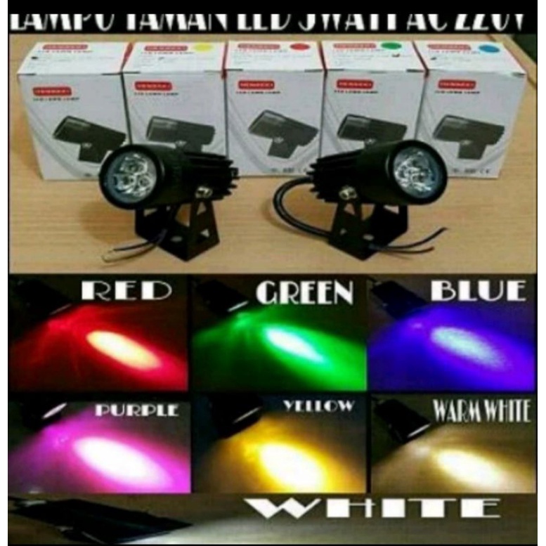 Lampu Sorot Taman LED 3 Watt HENSEKI AC 220V