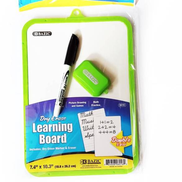 

Y2xT Bazic Dry Erase Learning Board Papan Tulis Kecil 18,8x26,2 cm ◘Best Produk