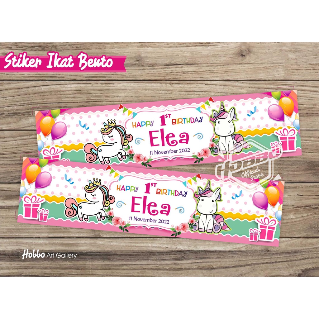 Stiker Bento - Belt / Ikat Bento, Mika Box, Box makanan