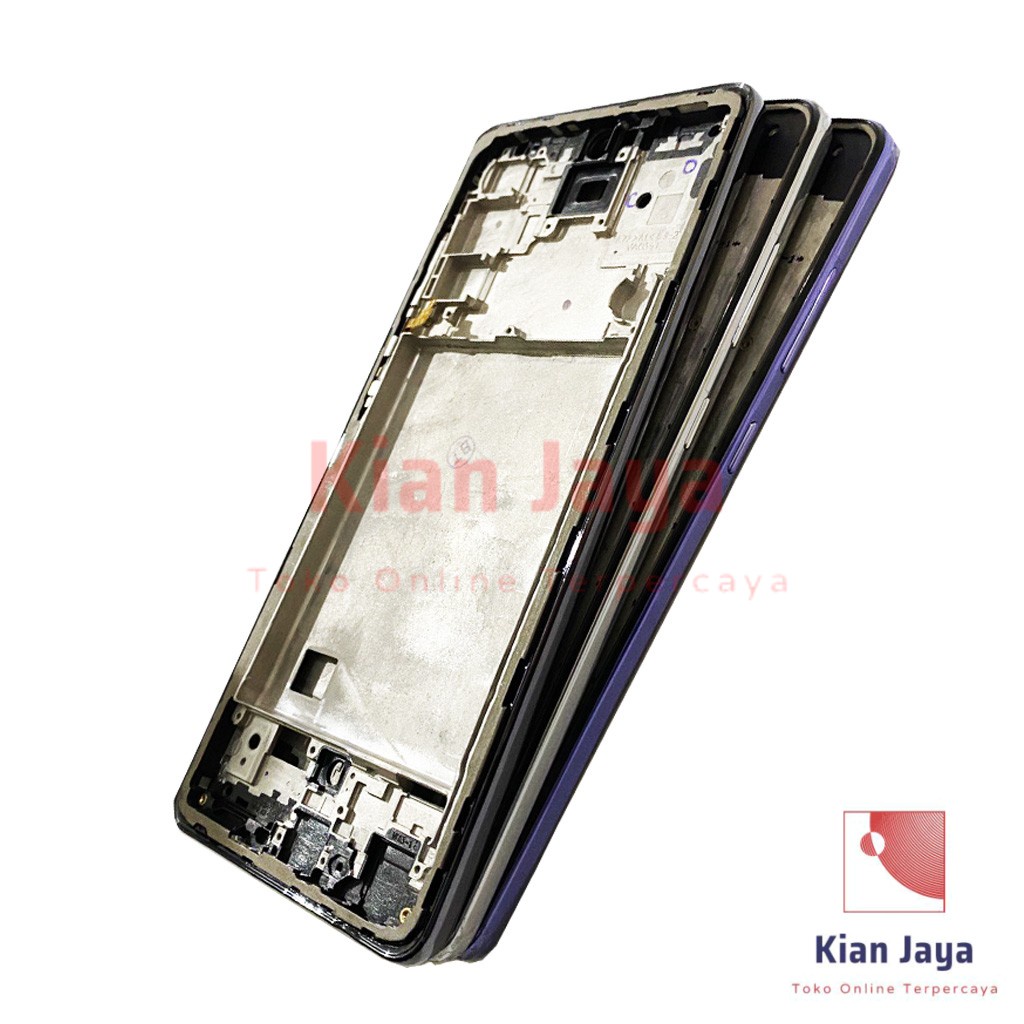 Middle Frame LCD Handphone Samsung Galaxy A72 Tulang Casing Tatakan Bezel Bazel Hp