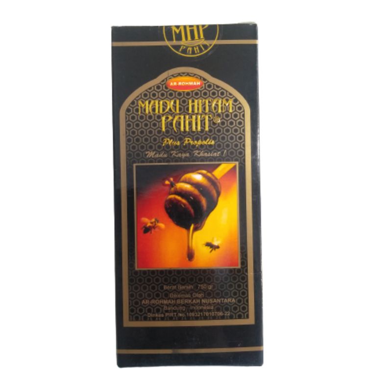 

Madu Hitam Pahit MHP Arrohmah plus Propolis 750gram Ar Rohmah Arrahmah Arohmah