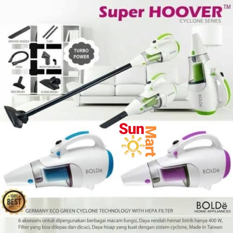 Vacum Cleaner Super Hoover Bolde Handy Cyclone Vacuum Penyedot Debu