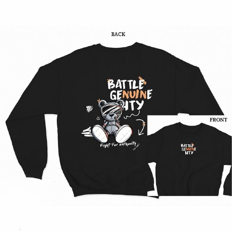 Sweater crewneck unisex (Battle genuine)