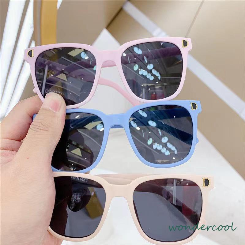 kacamata hitam anak Fashion Perempuan Universal Anti-UV Street Shooting Sunshade Sunglasses-Won