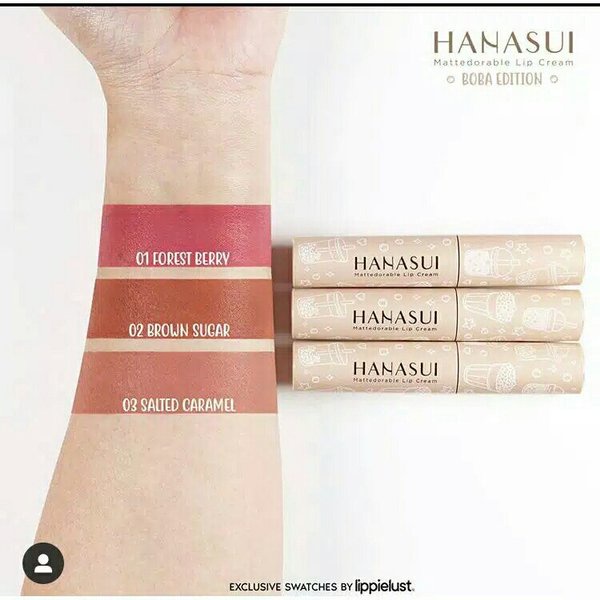 Hanasui Mattedorable Lip Cream -Boba Edition-