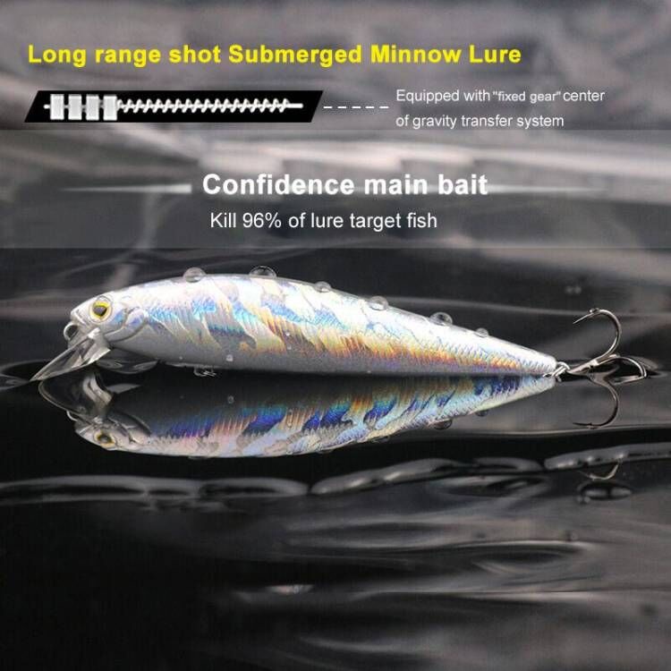 Shengyao 1pc Umpan Pancing Minnow Fishing Lure Tiruan Bentuk Ikan 10g 14g Dengan 3X Kail Treble Bait