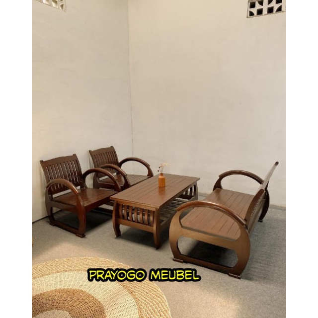 kursi tamu sedan becak antik kayu jati - kursi tamu minimalis jepara