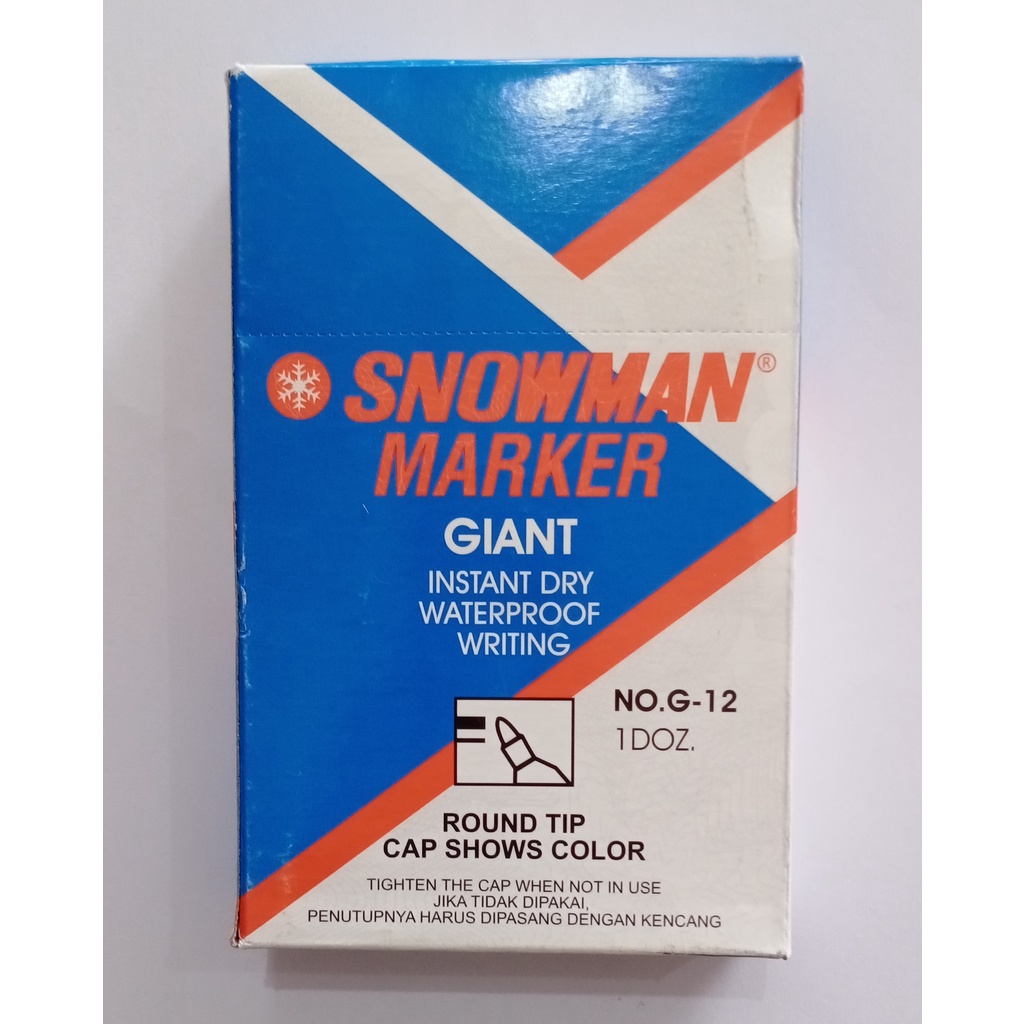 

(Per Pcs) Spidol Snowman Permanent G-12