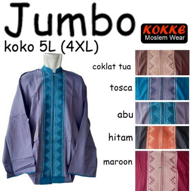 KEMEJA KOKO LENGAN PANJANG KOKKE JUMBO 5 L