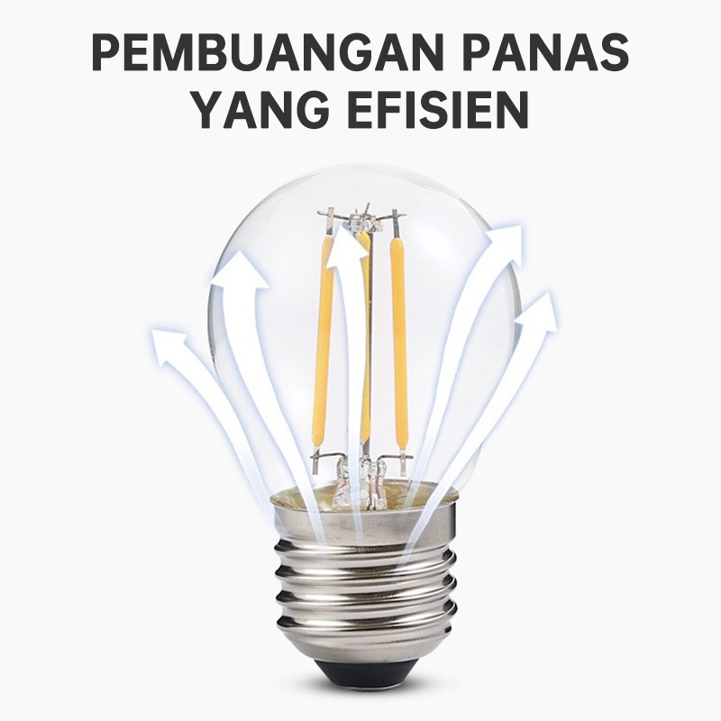 Lampu Led Filamen 4W / 2W Filamen Edison 4 WATT / 2 WATT E27 bohlam Caff ST64 / G45 / Lampu Cafe Dekorasi / Bulb  Bohlam Edison Lampu Hias Cafe/ Mewah