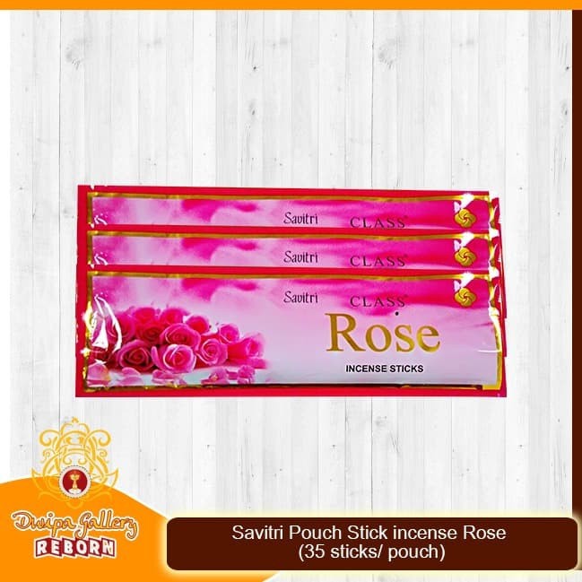 Dupa/Hio Wangi India Savitri Pouch Stick Incense Rose (35 Sticks)