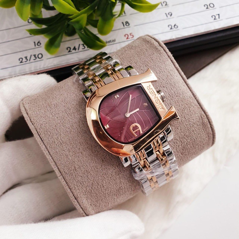 Jam Tangan Wanita Merk Aigner A1800 Stainless Steel Shopee Indonesia