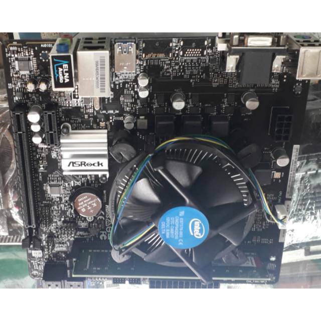 Mobo asrock H 310 + G 5400 + ddr4 4 gb