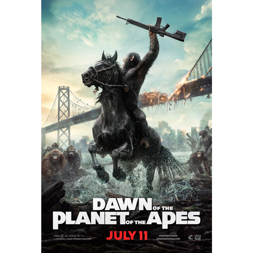 Kaset Film Planet of the Apes 2 - Dawn of the Planet of the Apes (2014)