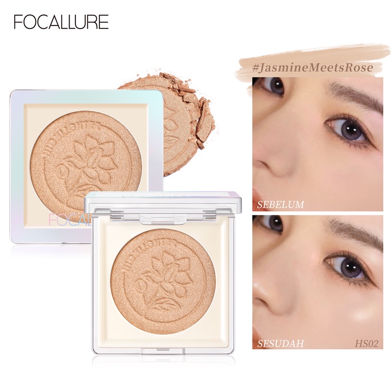 FOCALLURE #JasmineMeetsRose Highlighter Shimmer Face Highlight FA234