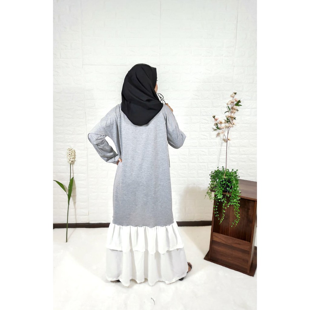 (COD) Daily Things Gamis Double Rumbai BUSUI Sita Fit XXL LD 120cm