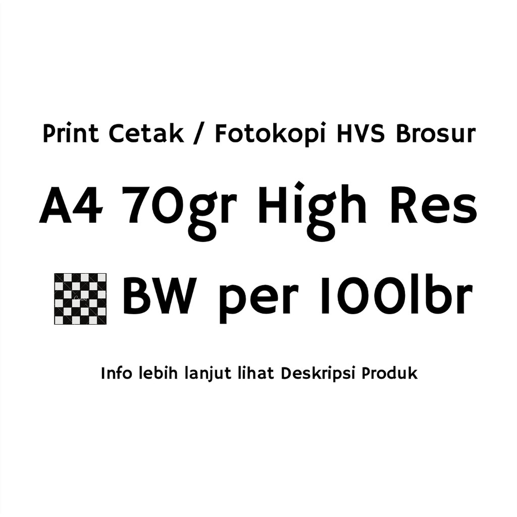 

Print Cetak Brosur / Fotokopi BW 70gr A4