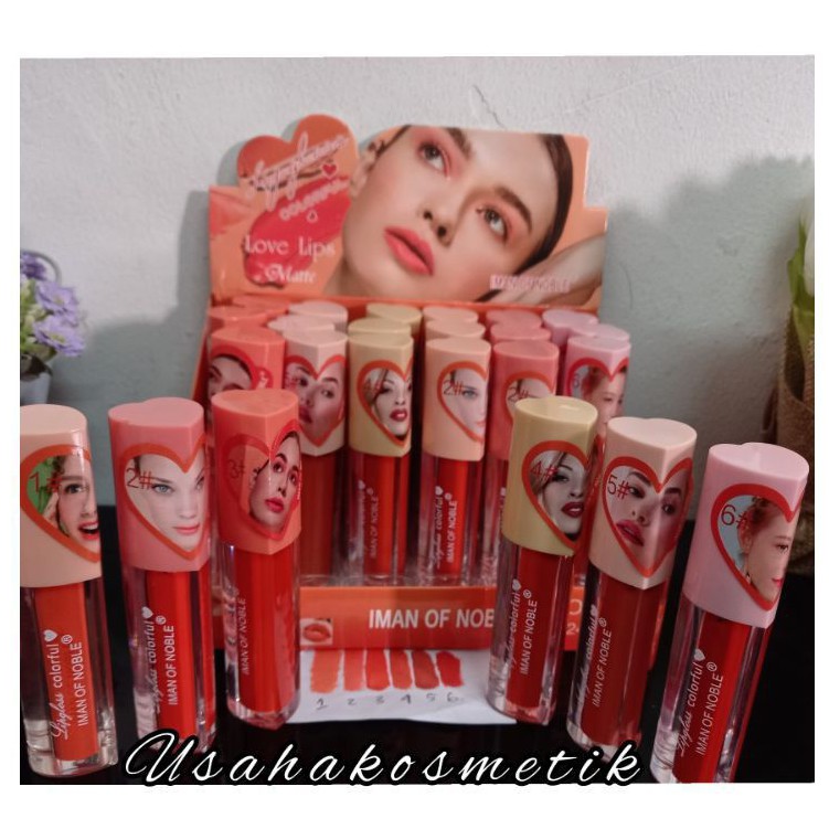 [PERLUSIN]LIP GLOSS IMAN OF NOBLE MATTE LOVE LIPS NO.923