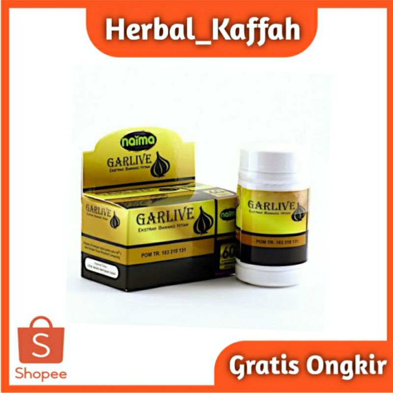 Garlive kapsul ekstrak bawang hitam black garlic obat kolesterol dan darah tinggi