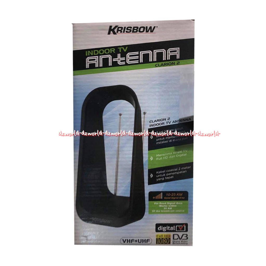 Krisbow Antenna Clarion Antena Tv Indoor Untuk Dalam Ruangan Kamar