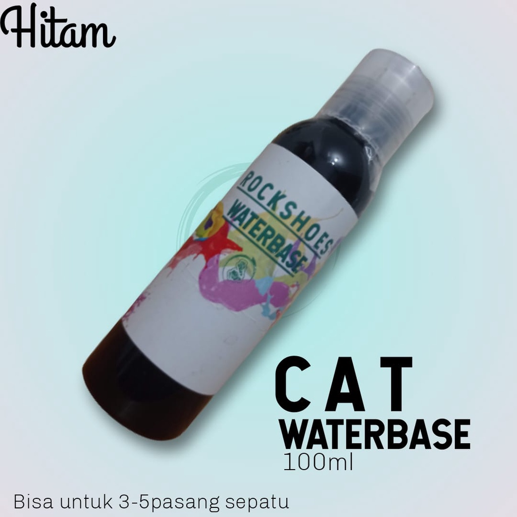CAT SEPATU WATERBASE 100ML WARNA HITAM