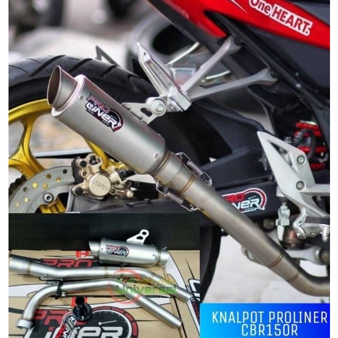 KNALPOT PROLINER CBR 150R TR-1R SHORT ALL NEW CBR 150 2021 shopun21 Juara