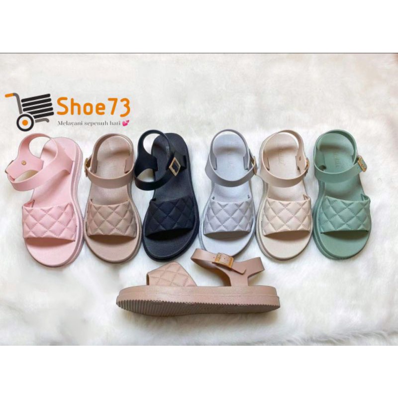 BARA BARA JSL 1788 V-18 ORIGINAL l Sandal Selop tali jelly wanita l Sendal kokop tali cewek impor