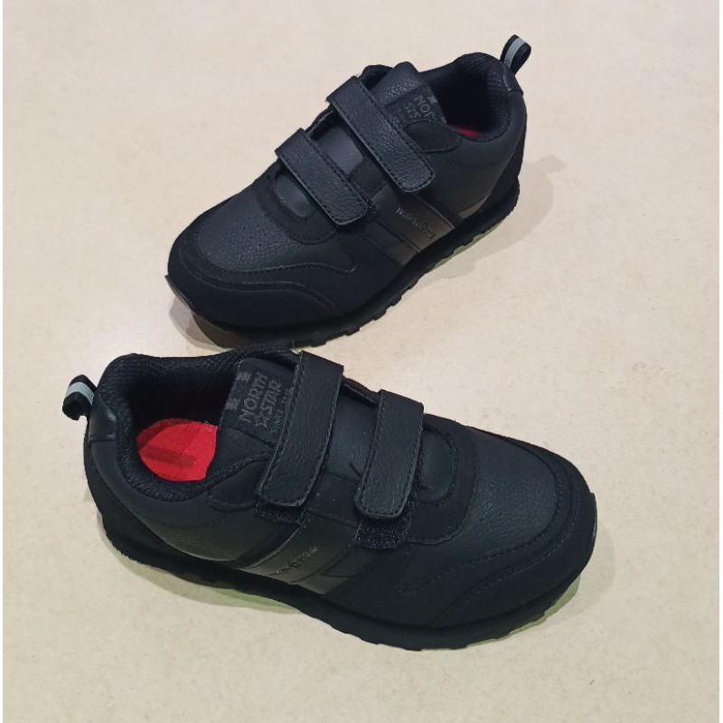 NORTH STAR Sepatu Sekolah Anak BLACK - 3816566