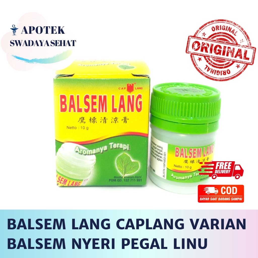 CAP LANG BALSEM LANG 40 GR 20GR 10 GR - Aromaterapi Balsem Pegal Nyeri Sendi