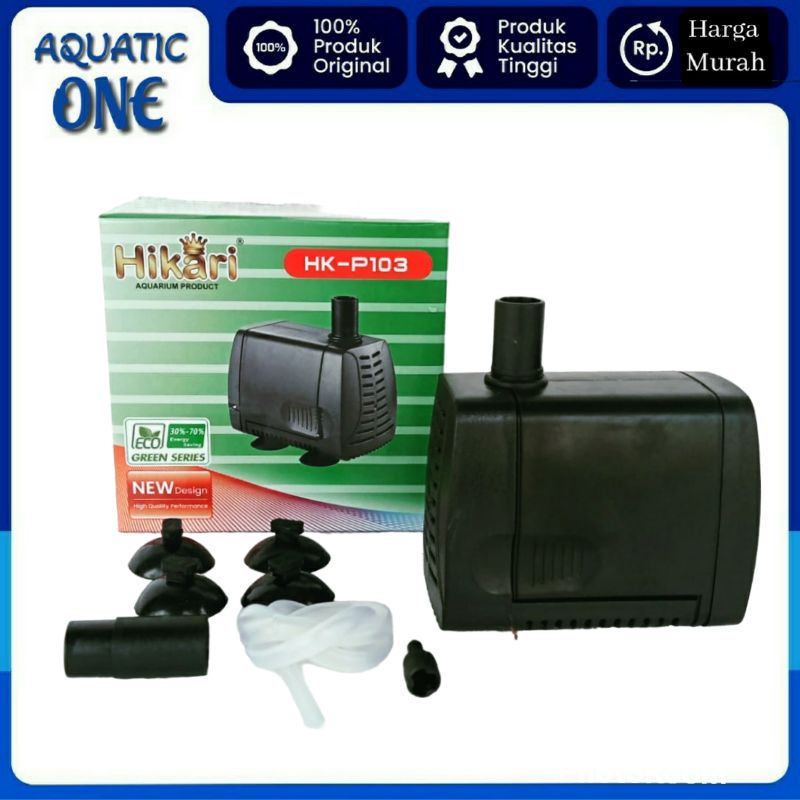 mesin pompa aquarium HIKARI HK P 103 waterpump ph 2000 Lph filter kolam hidroponik