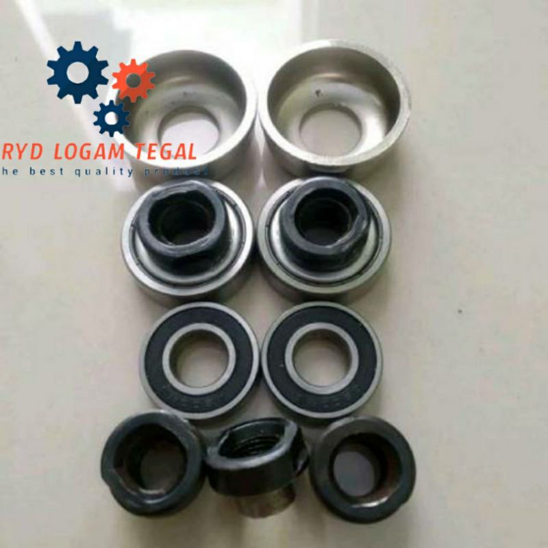Kones bubut + bearing 6000  + mangkokan