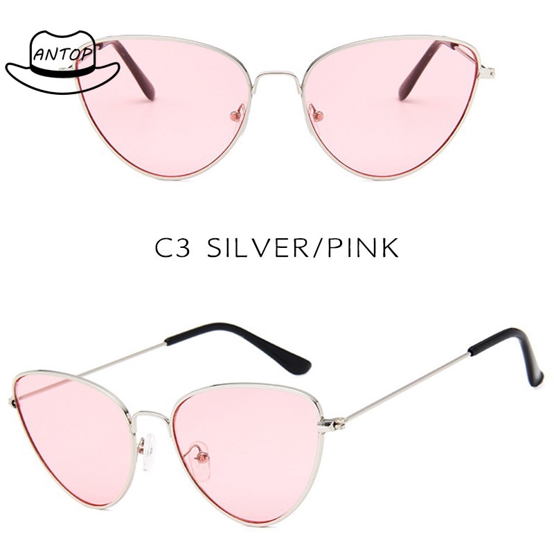 Antop！Bayar di Tempat Kacamata Hitam Wanita Model Retro Cat Eye Sunglasses Women UV400 Protection