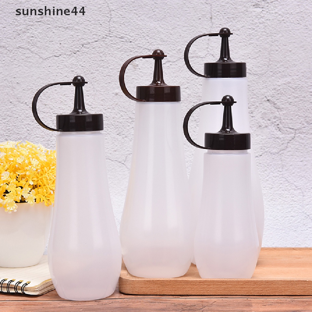 Sunshine Botol Dispenser Saus / Minyak / Kecap / Salad Bahan Plastik Untuk Dapur