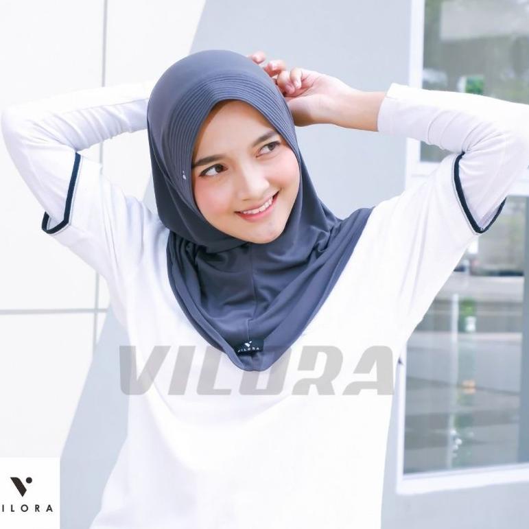 [LR. 676441] VILORA SPORT  VOLI KERUDUNG JILBAB BERGO JERSEY PREMIUM