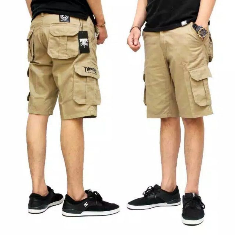 Celana Pendek Cargo Pria Gunung PDL Army Doreng Motif Mma Casual-7