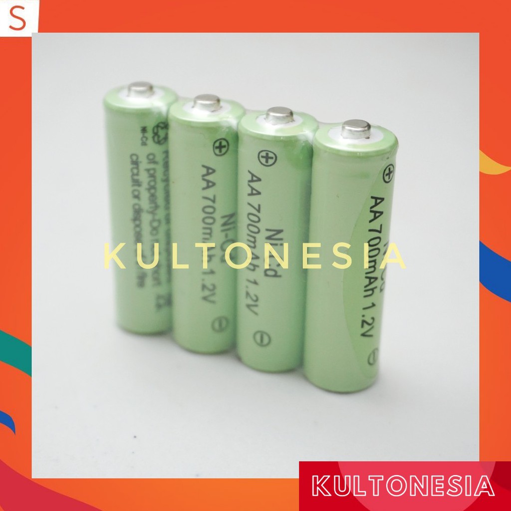 Baterai Cas A2 / AA 700mAh 1.2V