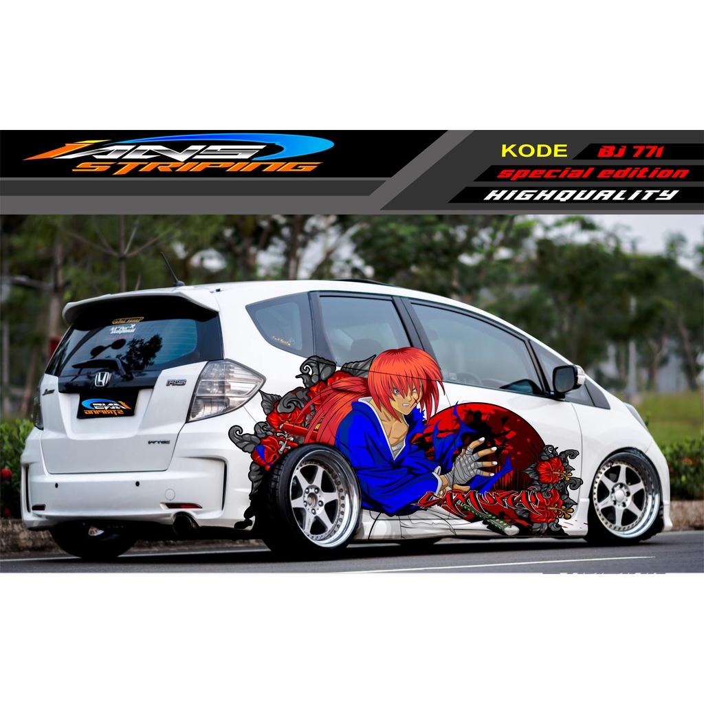 STICKER MOBIL HONDA BRIO AGYA JAZZ AVANZA YARIS / DECAL STICKER MOBIL JAZZ / STIKER MOBIL