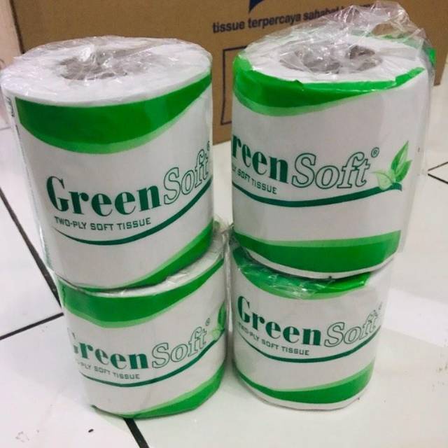 TISU GREEN SOFT GULUNG CORELESS TANPA TULANG LEMBUT ISI 10 ROLL