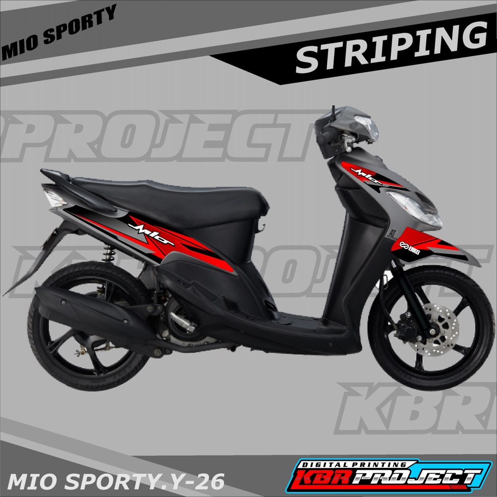 [COD] Stiker MIO SPORTY variasi Racing motor YAMAHA MIO SPORTY Y.26 HOLOGRAM TRANSPARAN