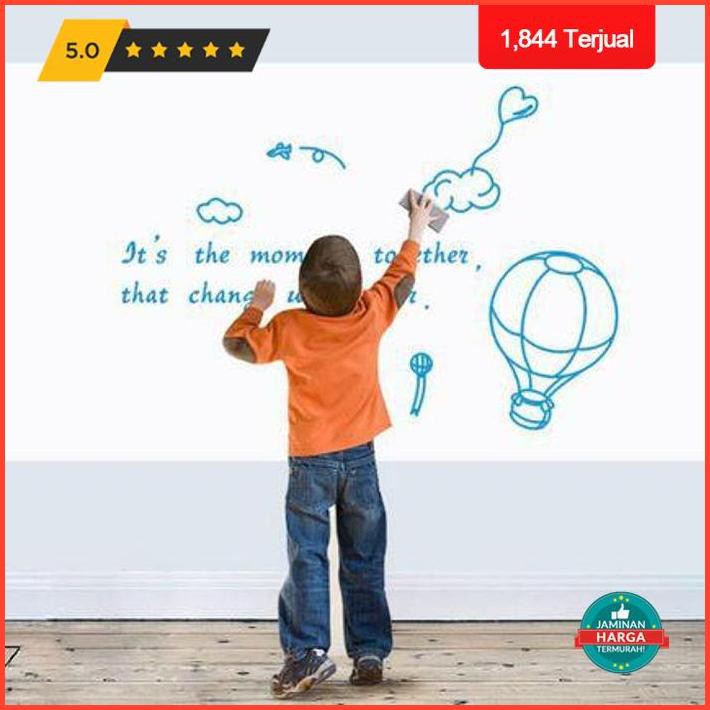 

Dekorasi Rumah Vinyl Removable Wall Stickers White Board Papan Tulis Sticker Dinding - Whiteboard