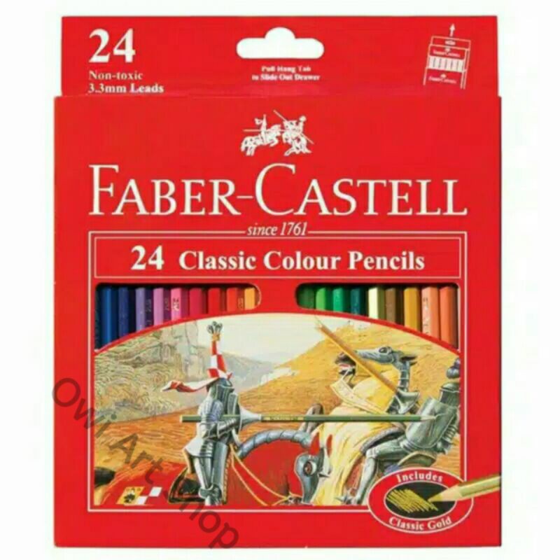 

Pensil warna Faber Castell Classic 24 Warna - Pensil Menggambar - Pensil Lukis Warna