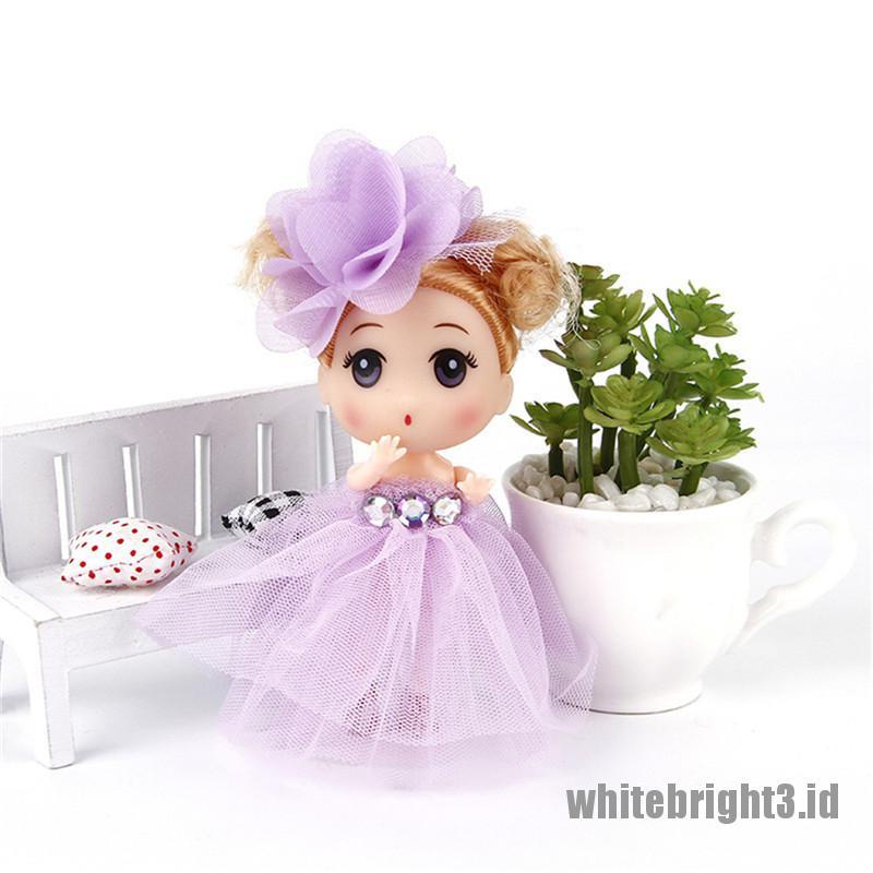 (white3) 12cm Gantungan Kunci Boneka Ddung Mini Lucu