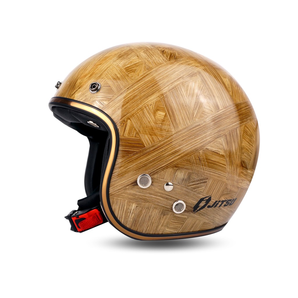 Jitsu Helm Retro Premium JR1 Wood-4