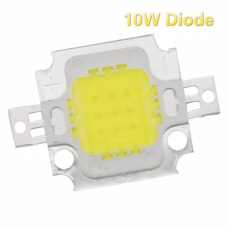 LED HPL COB 9V-12V DC Chip 10W Super Terang 1100LM 10 Watt Lampu Sorot 6500K Putih