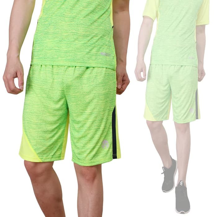 CELANA OLAHRAGA PENDEK CELANA RUNNING BOLA MILLS 3001 Cationic Green