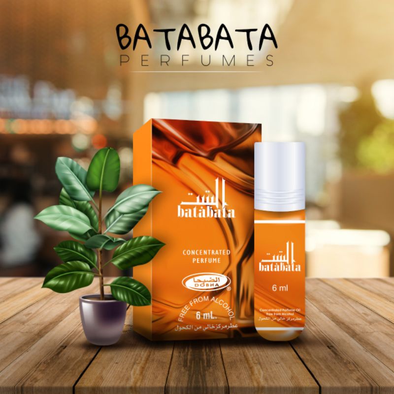 parfum dobha rol on 6 ml aroma tabata non alkohol