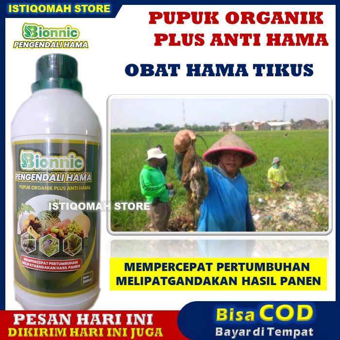 BIONNIC 500ml Obat Tikus Paling Ampuh Buat Di Sawah - Obat Tikus Paling Ampuh Kering Tidak Bau - Obat Tikus Paling Ampuh Semprot - Obat Tikus Sawah Pengusir Tikus Di Sawah - Racun Tikus Super Ampuh Mati Di Tempat - Racun Tikus Untuk Padi Sawah BIONIC