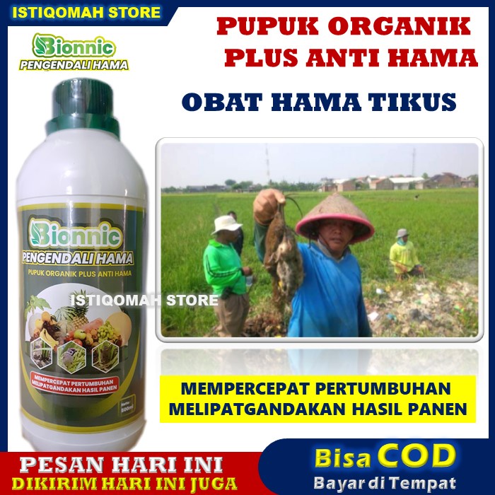 BIONNIC 500ml Obat Tikus Paling Ampuh Buat Di Sawah - Obat Tikus Paling Ampuh Kering Tidak Bau - Obat Tikus Paling Ampuh Semprot - Obat Tikus Sawah Pengusir Tikus Di Sawah - Racun Tikus Super Ampuh Mati Di Tempat - Racun Tikus Untuk Padi Sawah BIONIC