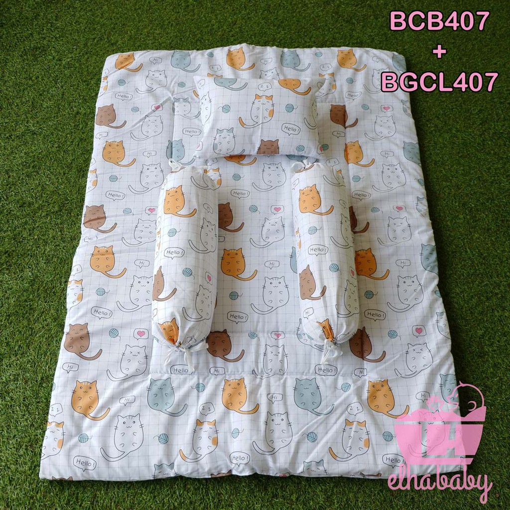 Elhababy set bed cover bayi anak motif murah premium bedcover selimut matras kasur bayi kado