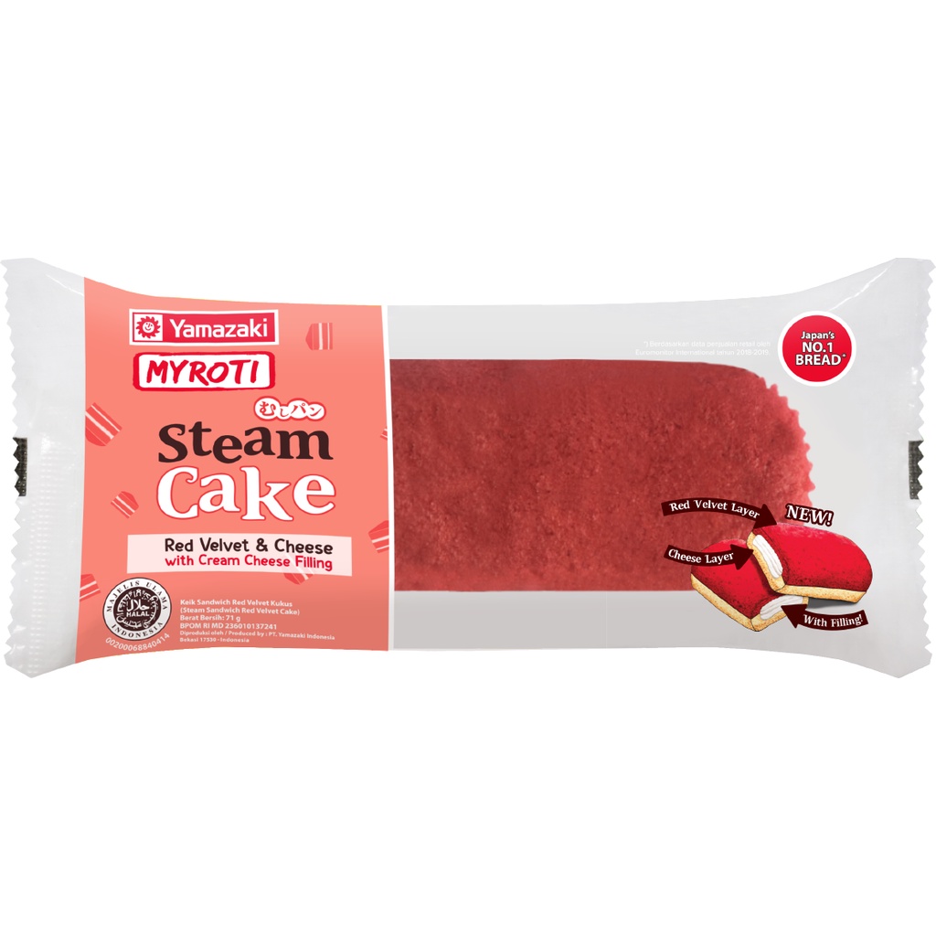 

YAMAZAKI MYROTI Steam Cake Redvelvet dan Krim keju